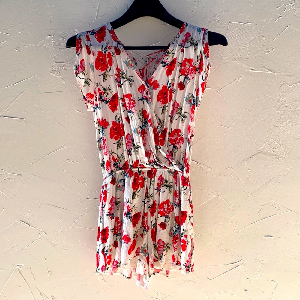 Floral sexy cute shorts romper